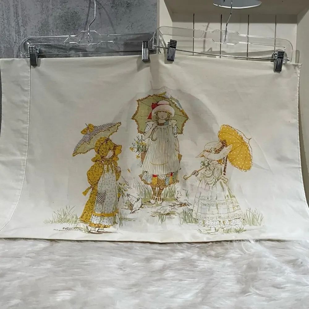 NEW Springmaid Holly Hobby Vintage 70s Double Sided Standard Pillowcase MINT - Picture 12 of 16